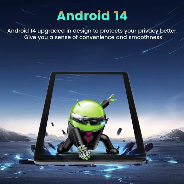 Alt view image 3 of 5 - Android 14 Tablets 10 inch, Octa-Core 8GB RAM+128GB ROM, 5G+2.4G Wi-Fi/Bluetooth, FHD Display, 6000mAh Battery, Portable Tablets Built-in 8MP Rear Camera and 5MP Front Camera