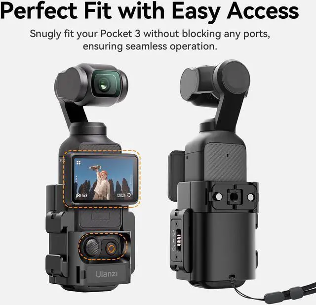 Alt view image 5 of 5 - ULANZI Pocket 3 Backpack Shoulder Strap Mount