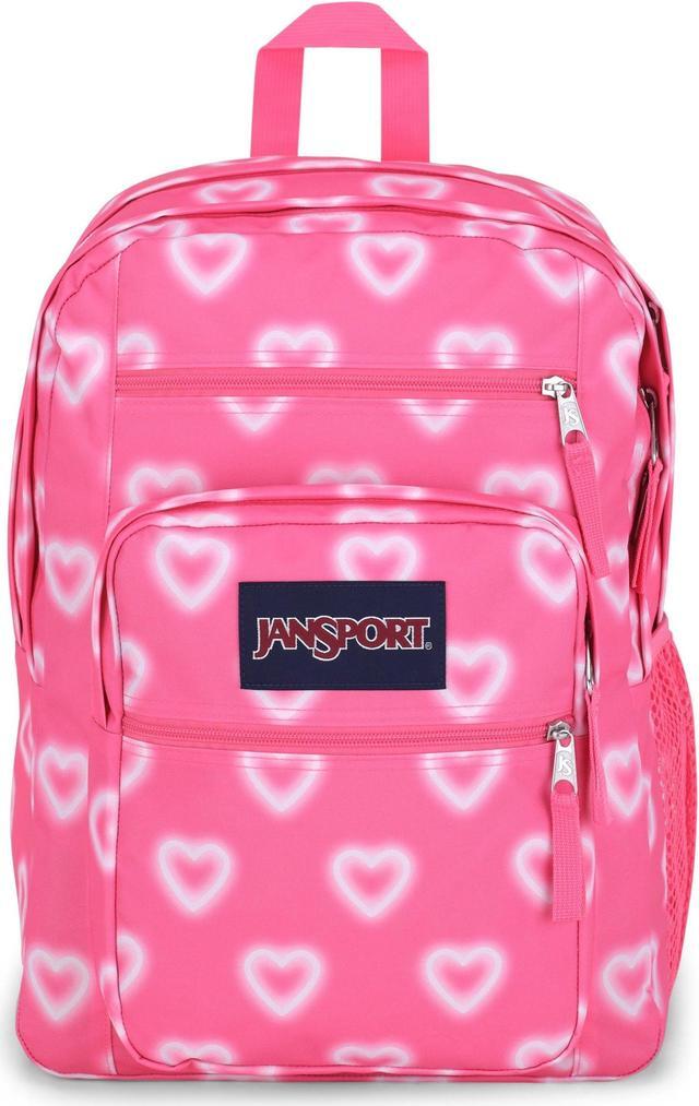 Main image of JanSport Laptop Backpack - Computer Bag with 2 Compartments, Ergonomic Shoulder Straps, 15" Laptop Sleeve, Haul Handle - Book Rucksack - Happy Hearts Pink
