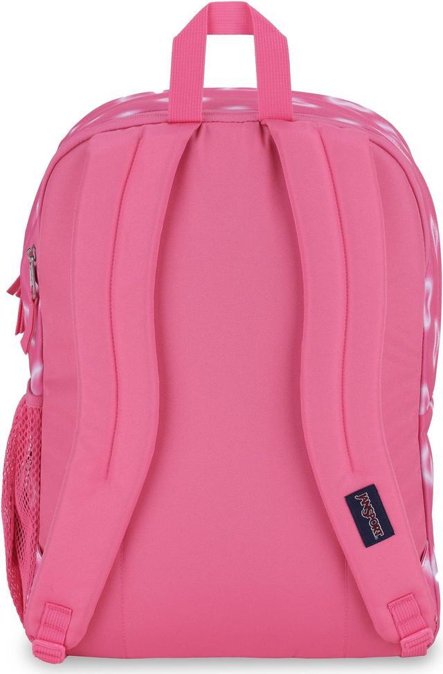 Alt view image 2 of 5 - JanSport Laptop Backpack - Computer Bag with 2 Compartments, Ergonomic Shoulder Straps, 15" Laptop Sleeve, Haul Handle - Book Rucksack - Happy Hearts Pink