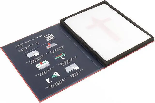 Alt view image 5 of 5 - SAHARA - Easy Apply Tempered Glass Screen Protector for iPad Air (M2) 11" 2024, Clear, (ZD-T00067)