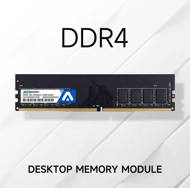 Alt view image 4 of 5 - DDR4 32GB 3200MHz Ram Memory (16GBx2) PC4-25600 XMP CL18 1.35V Desktop PC Memory Module UDIMM 288-Pin, Compatible with Intel and AMD Ryzen Acclamator