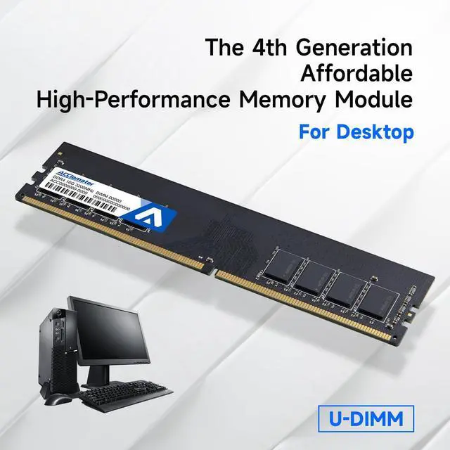 Alt view image 3 of 5 - DDR4 32GB 3200MHz Ram Memory (16GBx2) PC4-25600 XMP CL18 1.35V Desktop PC Memory Module UDIMM 288-Pin, Compatible with Intel and AMD Ryzen Acclamator