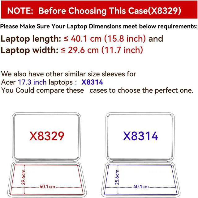Alt view image 2 of 5 - Smatree Hard EVA Protective Sleeve Case Compatible for 17.3 inch Acer Nitro 5 Gaming Laptop -AN517-42-R5KZ/ AN517-42-R35M, for 17.3 inch Nitro 17 AN17-71-75VK/ AN17-51-70CB Gaming Laptop Bag(X8329)