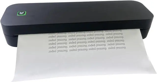 Alt view image 3 of 5 - IOOIOO Portable Printer, Wireless Inkless Bluetooth Thermal Printer for Tattoo Stencil Transfer Paper, for 8.5 x 11 Letter, A4 Rolled & Folded Thermal Paper (Black, Without Carrying Case)