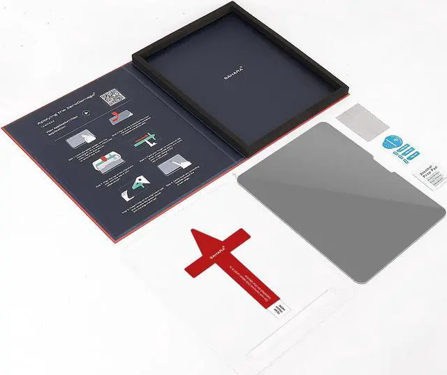 Alt view image 4 of 5 - SAHARA - Easy Apply Tempered Glass Screen Protector for iPad Air (M2) 13" 2024, Privacy, (ZD-T00066)