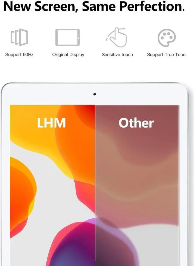 Alt view image 4 of 5 - LHM for iPad Mini 5 Generation (2019) 7.9" LCD Screen Replacement Display Touch Glass Digitizer Assembly LED Backlit LCD Panel (Model: A2133 A2125 A2126 A2124) with Repair Kits (Black)