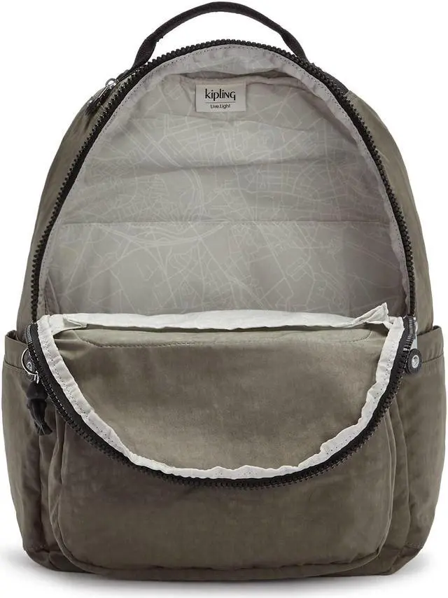 Alt view image 3 of 4 - Kipling Women's Seoul 15" Laptop Backpack, Durable, Roomy with Padded Shoulder Straps, Built-In Protective Sleeve