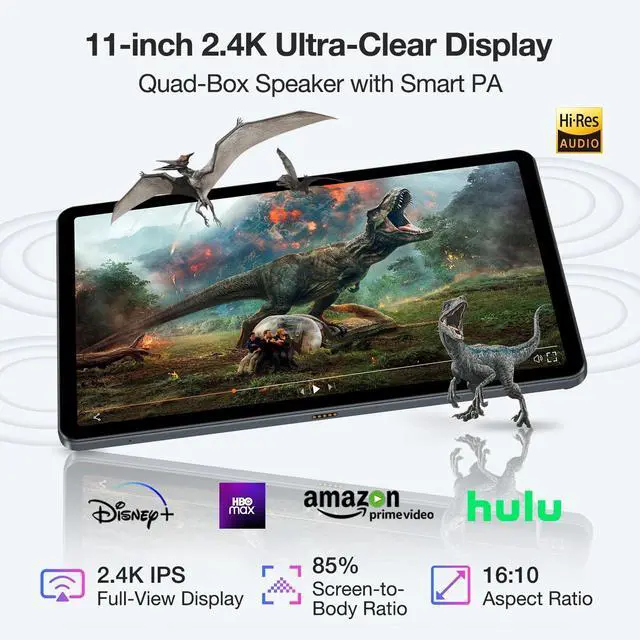 Alt view image 2 of 5 - DOOGEE 11 inch Tablet T30SE Android 14 with Stand
