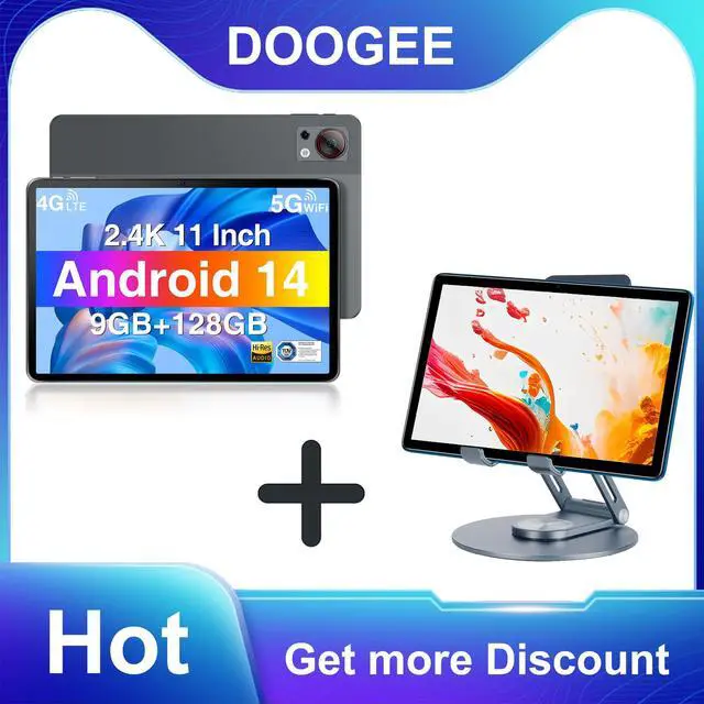 Main image of DOOGEE 11 inch Tablet T30SE Android 14 with Stand