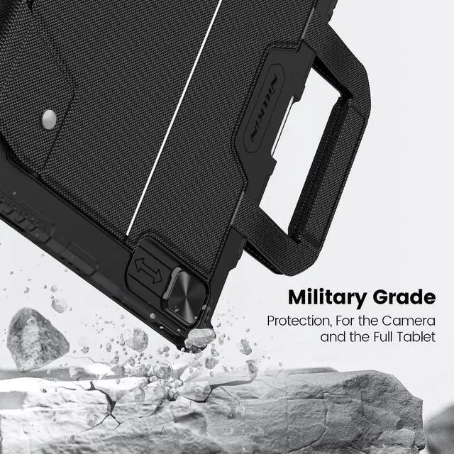 Alt view image 2 of 5 - Nillkin Carry Go iPad Pro 11 inch (M4) Backlit Keyboard Case with Handle, New iPad Pro M4 11 inch Detachable Keyboard 2024 with Kickstand,Shortcut Keys,Trackpad (Carbon Black)