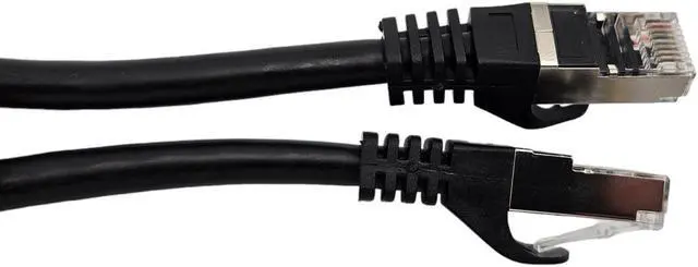 Alt view image 4 of 5 - Micro Connectors 150 Feet CAT6A Industrial Outdoor-Rated Shielded Ethernet Black-Cable Kit with Waterproof Coupler (E09-150BOU-KT)