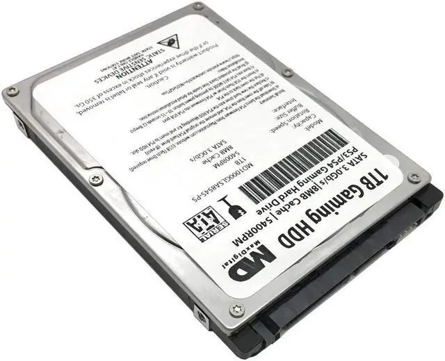 Alt view image 2 of 5 - MaxDigitalData (MD1000GLSA854-PS) 1TB 5400RPM 8MB Cache (9.5mm) SATA 3.0Gb/s 2.5" Gaming Hard Drive (for PS3/PS4) - 2 Year Warranty