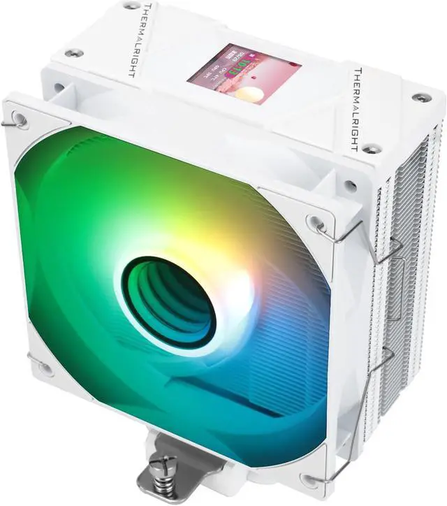 Main image of Thermalright Assassin Spirit 120 Vision ARGB White CPU Cooler, Computer Heatsink Cooler 4 Heat Pipes,PC Display Screen CPU Cooling with 1.54in,240*240 Resolving Power,for AM4/AM5 and LGA1700/1851/115X