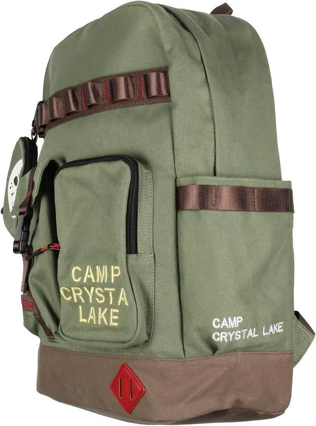 Alt view image 2 of 5 - Friday the 13th Backpack Camp Crystal Lake Rugged Travel Backpack w/Padded Laptop Sleeve For Men Women