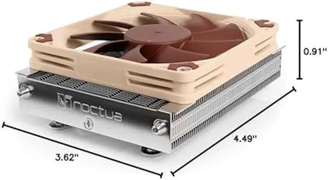 Alt view image 5 of 5 - Noctua NH-L9a-AM4, Low Height CPU Ventirad for AMD AM4 (Brown)