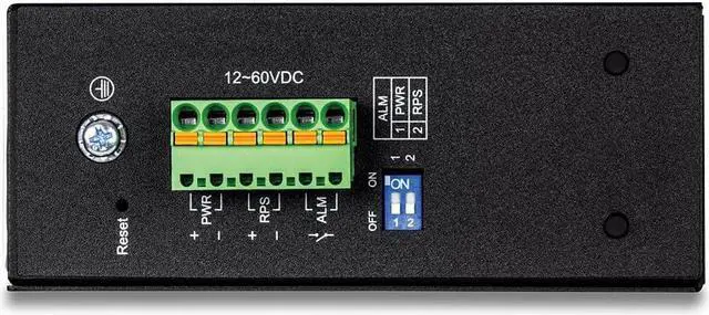 Alt view image 3 of 3 - TRENDnet 16-Port Industrial Gigabit L2 Managed DIN-Rail Switch, Layer 2 Switch, 16 x Gigabit Ports, 32Gbps Switching Capacity, Extreme Temperature Gigabit Switch, Lifetime Protection, Black, TI-G160i
