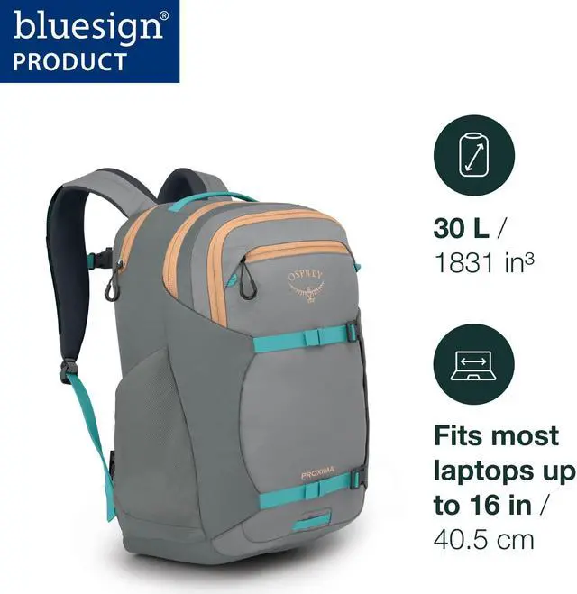 Alt view image 2 of 5 - Osprey Proxima Laptop Commuter Backpack, Black