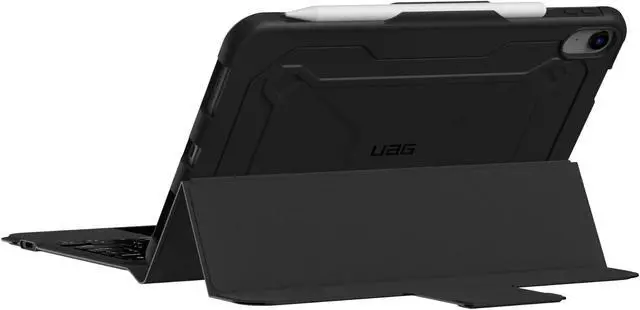 Alt view image 4 of 5 - URBAN ARMOR GEAR UAG Designed for iPad 11" A16 11th Gen 2025, 10.9" 10th Gen 2022 Case with Keyboard A3354 A3355 - US English Bluetooth Wireless Keyboard Multi-Touch Trackpad Folio Cover, Black/Ash