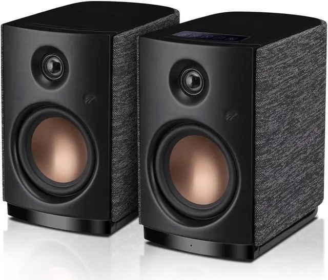 Main image of HiVi-Swans OS-10 HiFi Stereo Speakers, Bluetooth 5.0 Active Computer Bookshelf Speakers - 4'' Dynamic Woofer, Powered Desk Speakers 62w RMS with Touch Control for PC/Phone/TV/Monitor (Pair)