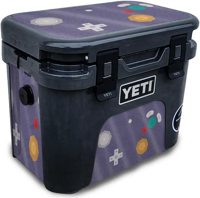 Main image of Glossy Glitter Skin Compatible with Yeti Roadie 15 Hard Cooler - Retro Gamer 4 - Premium 3M Vinyl Protective Wrap Decal Cover - Easy to Apply | Crafted in The USA by MightySkins