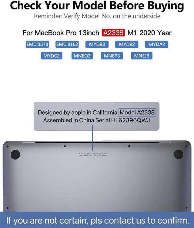 Alt view image 2 of 5 - LHM A2338 Screen Replacement for MacBook Pro 13.3" M1 M2 Retina EMC 3578 EMC 8162 MYD83 MYD92 MYDA2 MYDC2 MNEQ3 MNEP3 2560x1600 Full LCD Display Assembly with Fix Kit (A2338-Space Grey)