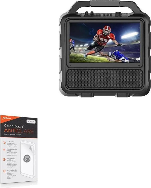 Main image of BoxWave Screen Protector Compatible with Monster Vision Portable Entertainment System - ClearTouch Anti-Glare (2-Pack), Anti-Fingerprint Matte Film Skin