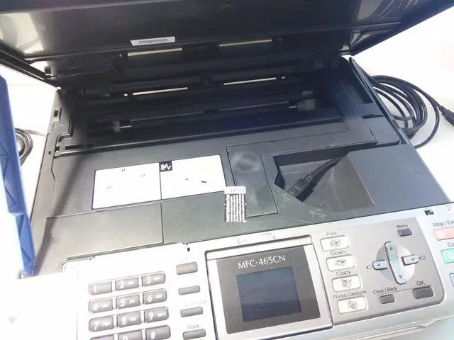 Alt view image 3 of 5 - Brother MFC-465CN Color Inkjet All-in-One Printer with Networking