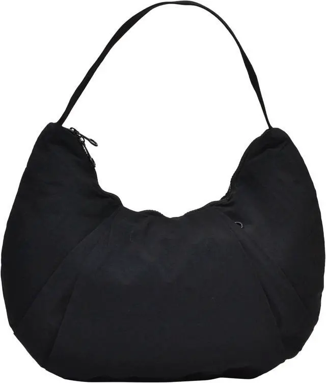 Main image of Nupouch Boho Purses for Women in Black - Spacious Boho Purse in Water-Repellent Nylon, 17" x 15" Shoulder Bag for Laptop