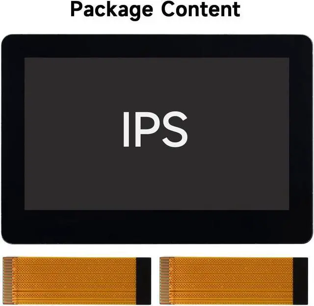 Alt view image 2 of 5 - waveshare 4.3inch DSI Display, 800 x 480 Resolution, IPS Panel, Compatible with Raspberry Pi 4B/3B+/3A+/3B/2B/B+/A+/CM3/3+/4-IPS Wide-Bezel Touch Display