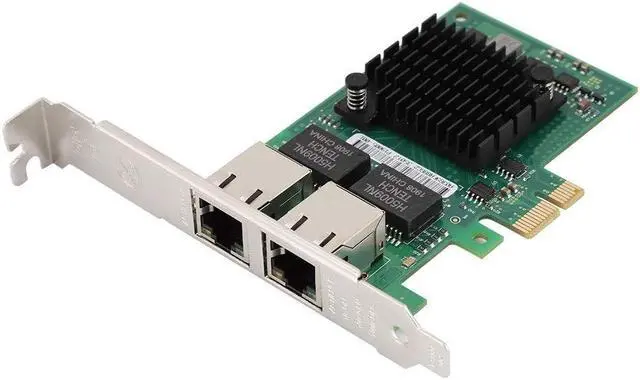 Alt view image 3 of 5 - E1000 Network Card for Card I350T2M Pcie Dual Port for I350Am2 Chip Processor Gigabit Network Card
