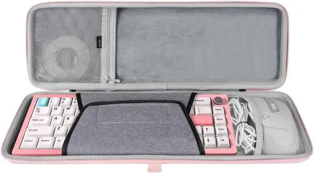 Main image of Geekria 65% Keyboard and Mouse Combo Case, Hard Shell Travel Carrying Bag for 68 Keys Compact Keyboard, Compatible with YUNZII AL66, RK Royal KLUDGE R65