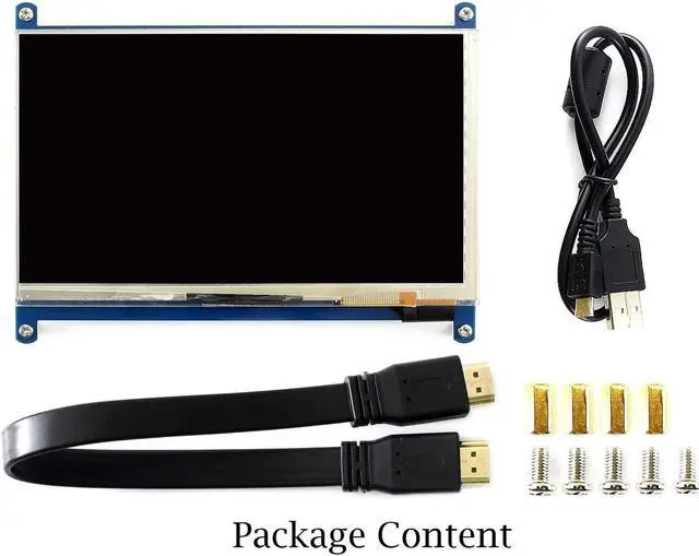 Alt view image 5 of 5 - Waveshare 7 inch Capacitive Touch Screen IPS Display HDMI LCD Module 1024x600 Touchscreen for Raspberry Pi 4/3/2/1 Model B/B+/A+/BeagleBone Black/Banana Pi, Windows 10/8.1/8/7