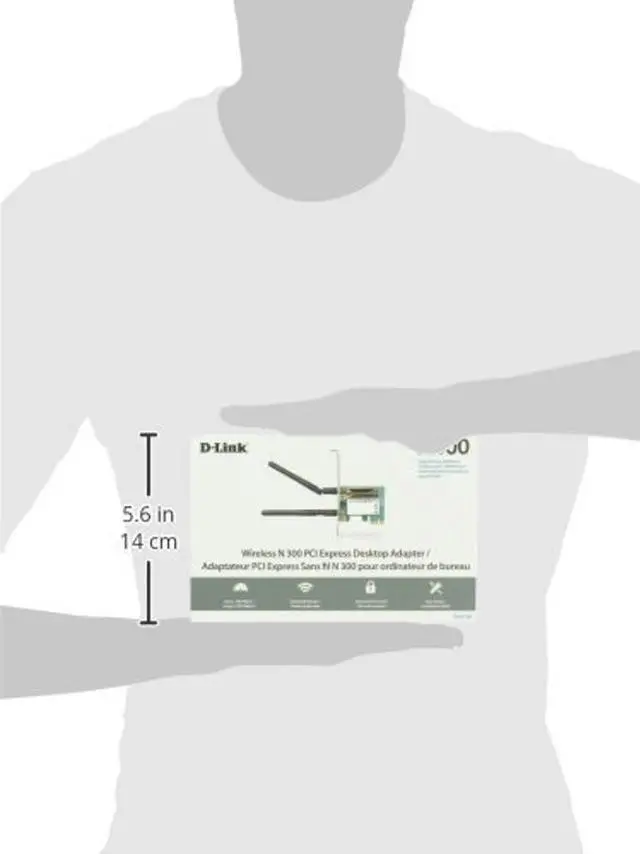 Alt view image 4 of 4 - D-Link Wireless N300 PCI Express Desktop Adapter (DWA-548)