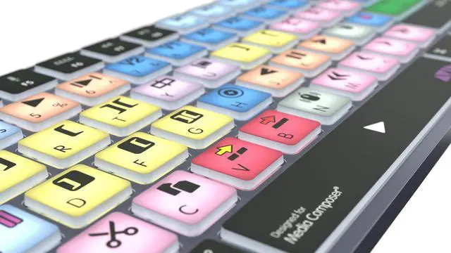 Alt view image 5 of 5 - Logickeyboard Wireless Backlit 'Titan' Designed for use with Avid Media Composer on Mac * 'Classic' Layout * p/n LKB-MCOM4-TM-US