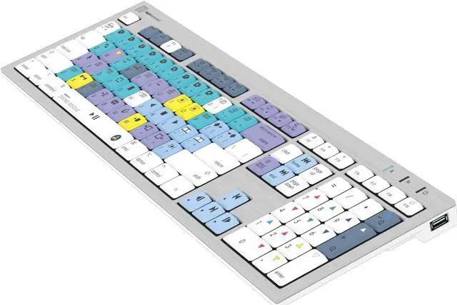 Alt view image 3 of 5 - Logickeyboard 'Slimline' Designed for Editing in Blackmagic's Davinci Resolve on Mac * p/n LKB-RESC-CWMU-US
