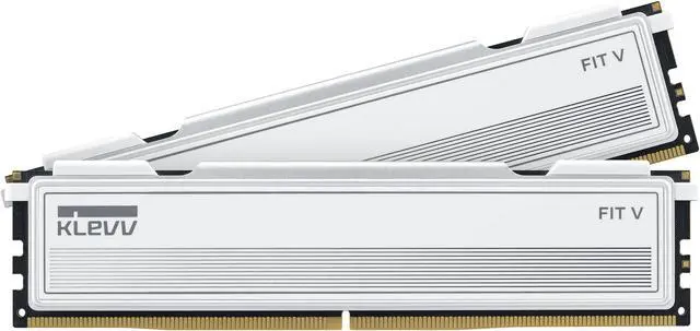 Main image of KLEVV FIT V DDR5 32GB (2x16GB) 5600MHz CL30 1.25V Gaming Desktop Ram Memory SK Hynix Chip XMP 3.0 / AMD Expo Ready (KD5AGU880-56K300F)