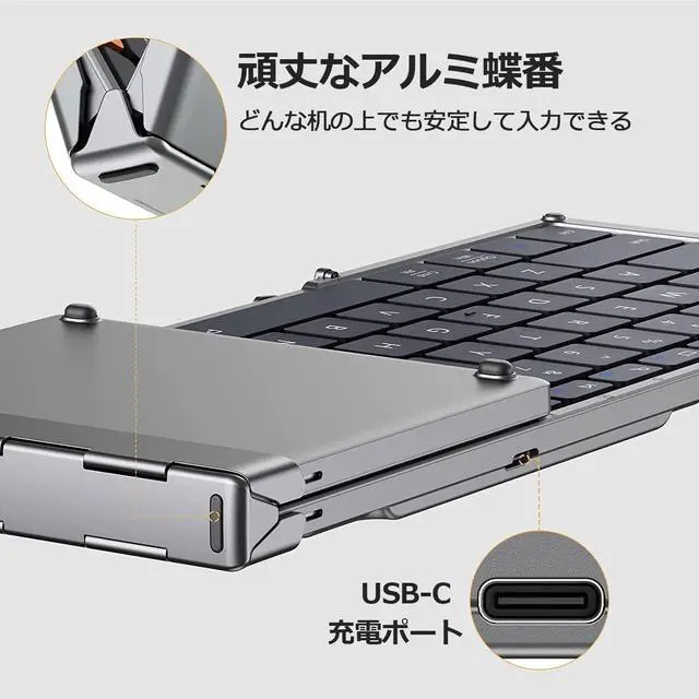 Alt view image 5 of 5 - ProtoArc XK01 Foldable Bluetooth Keyboard and EM01 NL Wireless Trackball Mouse