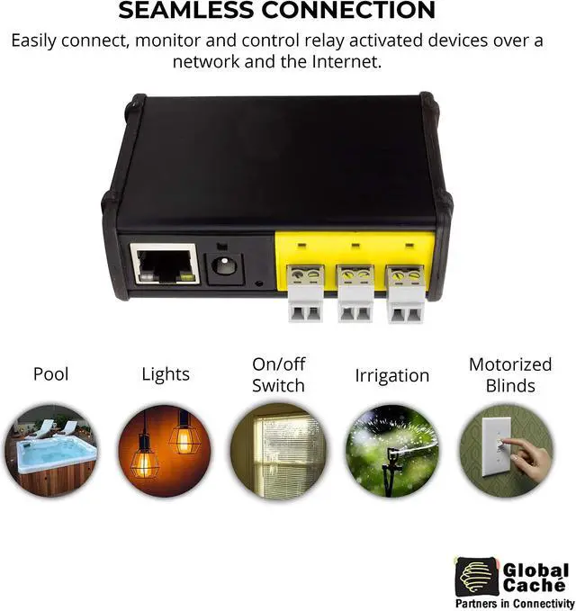 Alt view image 2 of 5 - Global Cache IP2CC iTach TCP/IP to Contact Closure Converter - Connects Relay Devices to a Wired Connection
