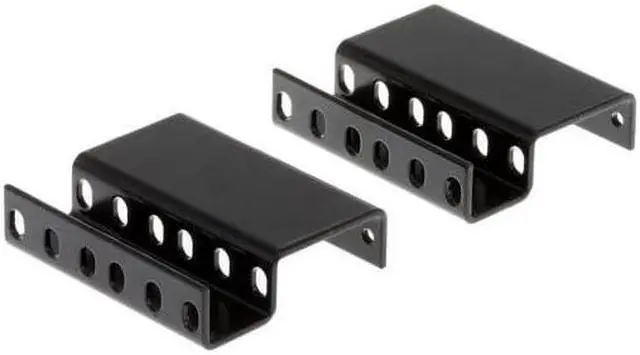 Main image of CablesAndKits Recessed Rack Adapter, 3" Recess or Extend from Face of Rack, Rail Depth Adapter, Extender, 25 lb (11 kg) Weight Capacity, for Computers, Servers or Network Equipment (2RU)
