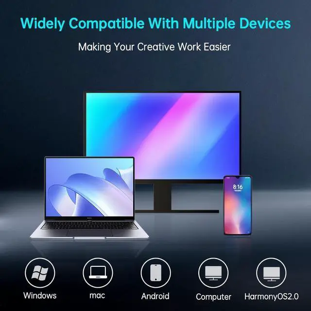 Alt view image 5 of 5 - RENICE 512GB External SSD-Up to 1000MB/s,USB 3.2 Gen2 External Solid State Drive -Fingerprint encryption Portable SSD-for Mac Android TabletSmartPhone