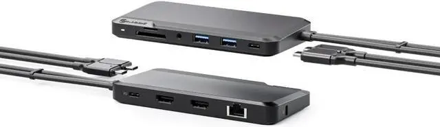 Main image of Alogic Portable Dock for Mac 10-in-1 with Dual Display 4K 60Hz Support - Dark Grey |