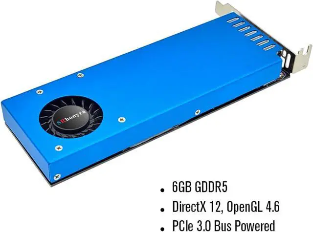 Alt view image 3 of 5 - SRhonyra GTX 1060 6GB Low Profile Graphics Card GDDR5 PCIe 3.0 X16 192 Bits SFF GPU HDMI Dual Monitors Video Card