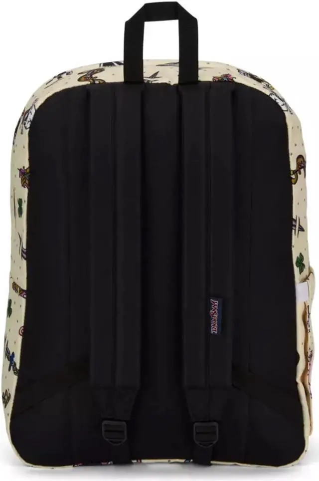 Alt view image 5 of 5 - JanSport SuperBreak Plus Backpack with Padded 15-inch Laptop Sleeve and Integrated Bottle Pocket - Spacious and Durable Daypack for Work and Travel - Traditional Tats