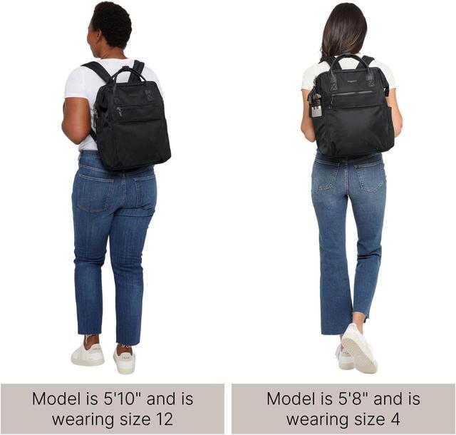 Alt view image 5 of 5 - Baggallini Soho Backpack - Travel Laptop Backpack for Women - Lightweight Water-Resistant Luggage Bag, Heather Grey Neoprene