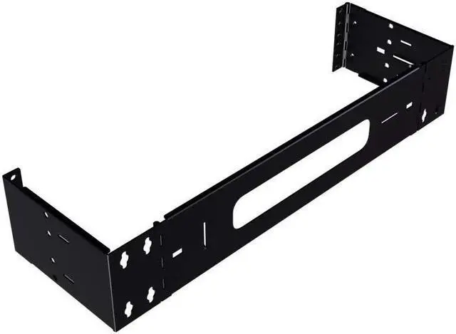 Alt view image 5 of 5 - ICC EZ Fold Wall Mount Bracket with Patented 6" Depth Foldable Arms, 4 RMS Network Wall Bracket with Steel Construction, 40 lbs Capacity, Hinged for Easy Access, Single-Pack, Black