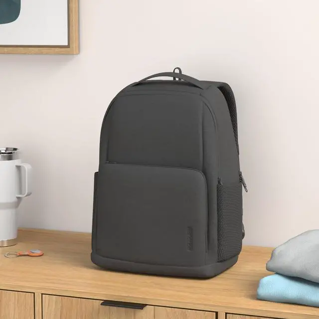 Alt view image 2 of 5 - Incase Facet 20L Durable Travel Backpack + Laptop Bag with Computer Sleeve with Quick Release Strap - Carry On Backpack (Black, 20L)
