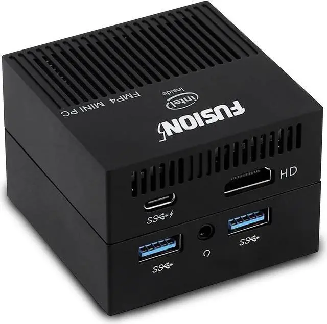 Alt view image 2 of 5 - Fusion5 FMP4 Mini PC Windows 11 - Quad Core Mini Computer, 128GB Storage and 8GB RAM - Small & Portable Desktop Computer with Dual Band WiFi, Bluetooth, HDMI, USB 3.0, Micro SD Card Slot