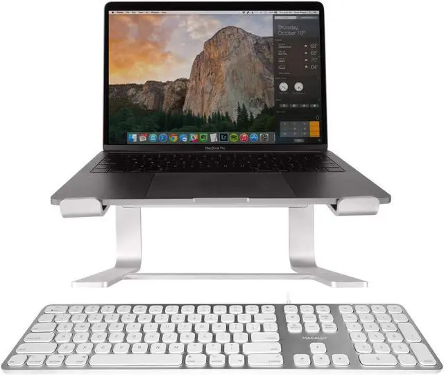 Main image of Macally Mac Keyboard and an Aluminum Ergonomic Keyboard, Beauty in Simplicity