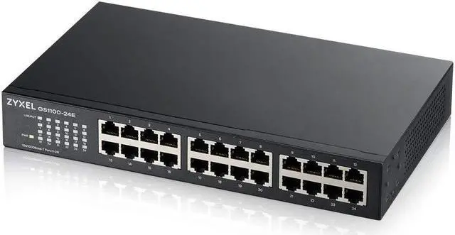 Main image of Zyxel 24-Port Unmanaged Gigabit Switch- Fanless Design [GS1100-24E]